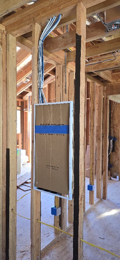 Pre-wire cabling at the central panel