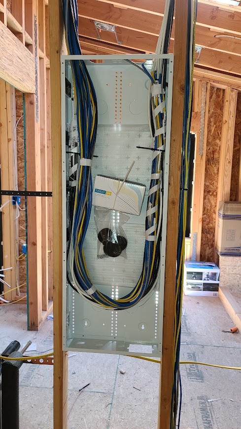 Structured wiring panel
