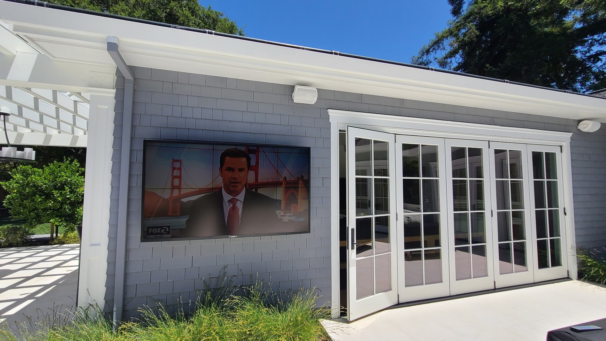 Outdoor TV installation