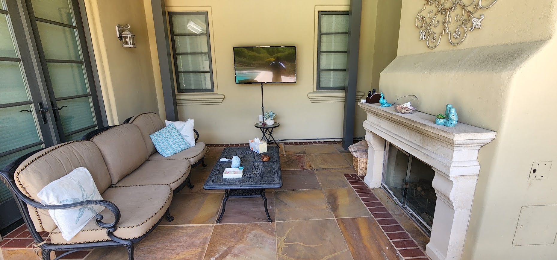 Covered patio TV and audio